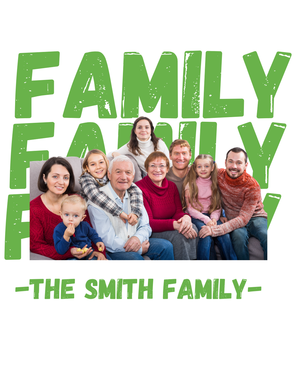 Family Name Photo T-Shirt