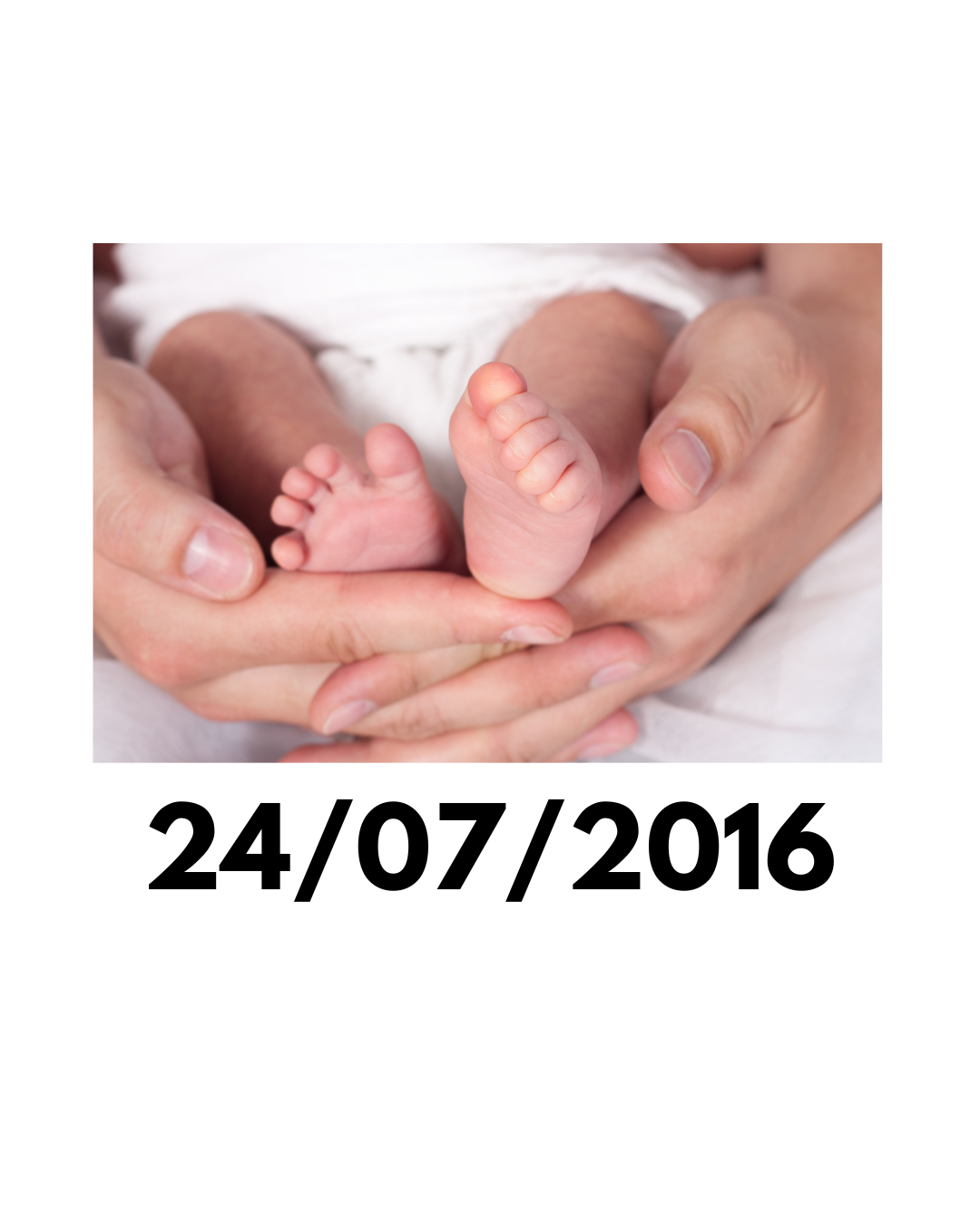 Personalised Newborn Photo T-Shirt 🤍