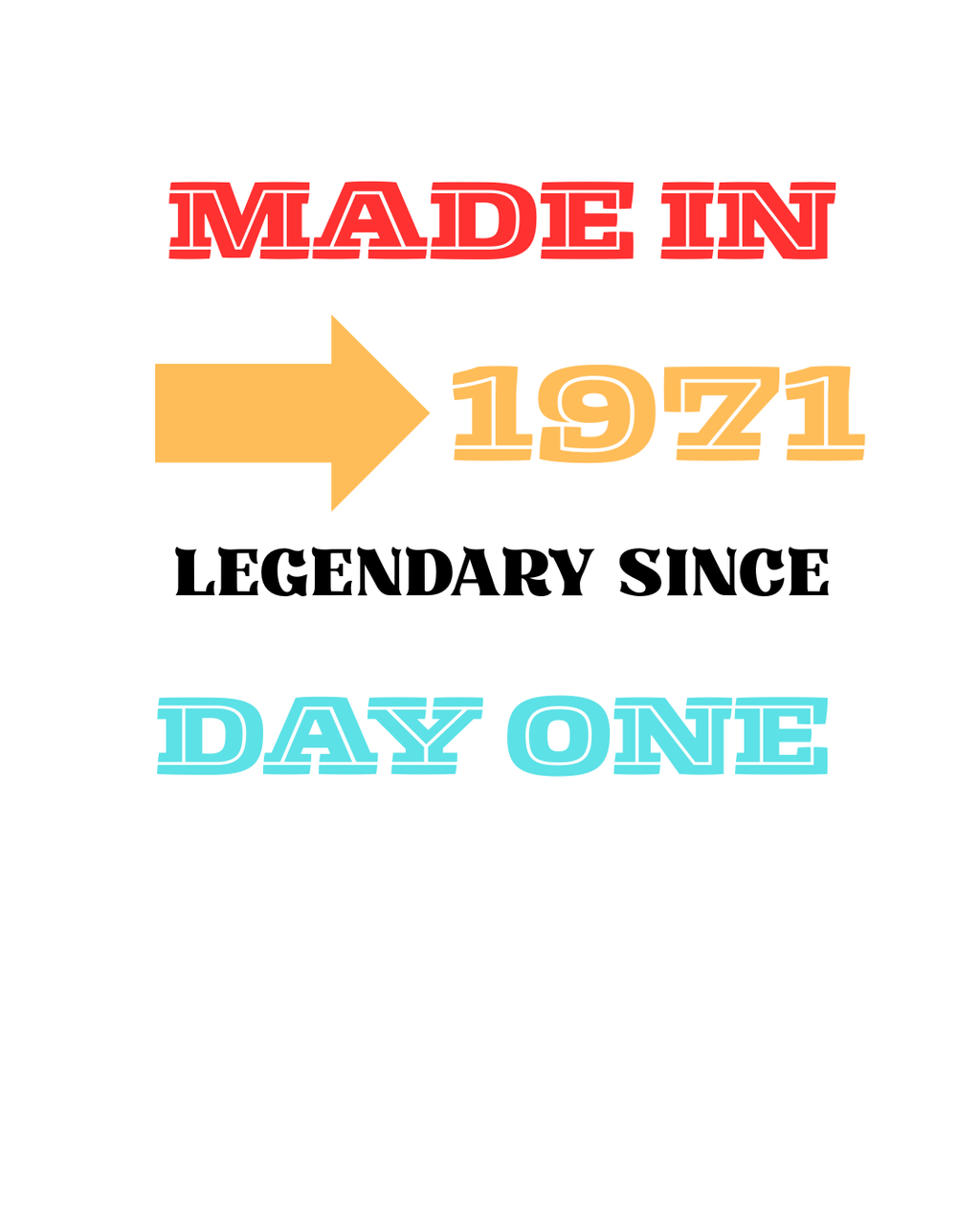 Made in (YEAR) - Legendary Since Day One T-Shirt