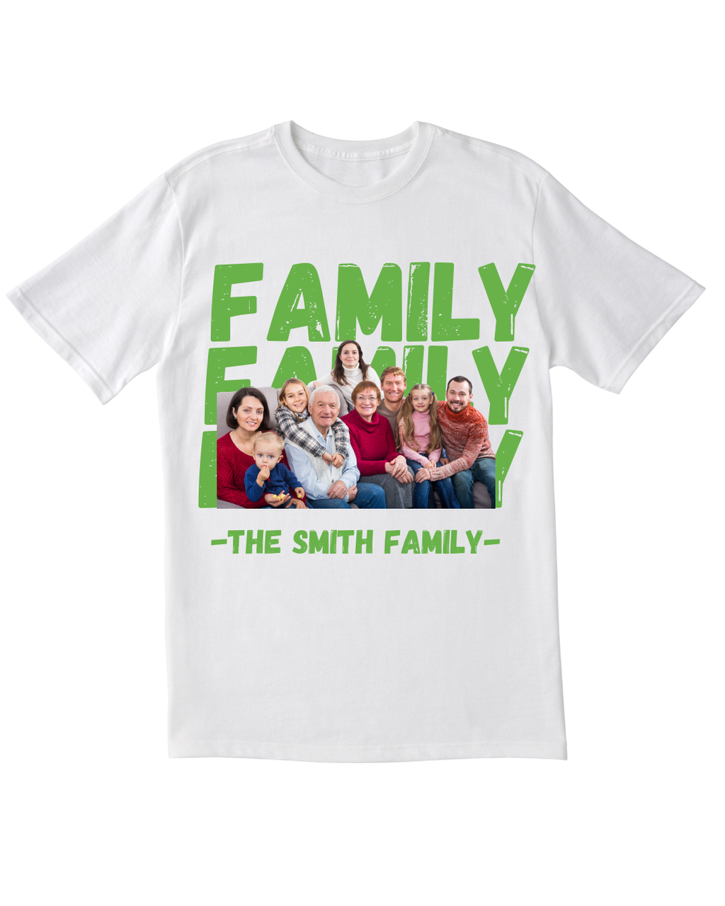 Family Name Photo T-Shirt