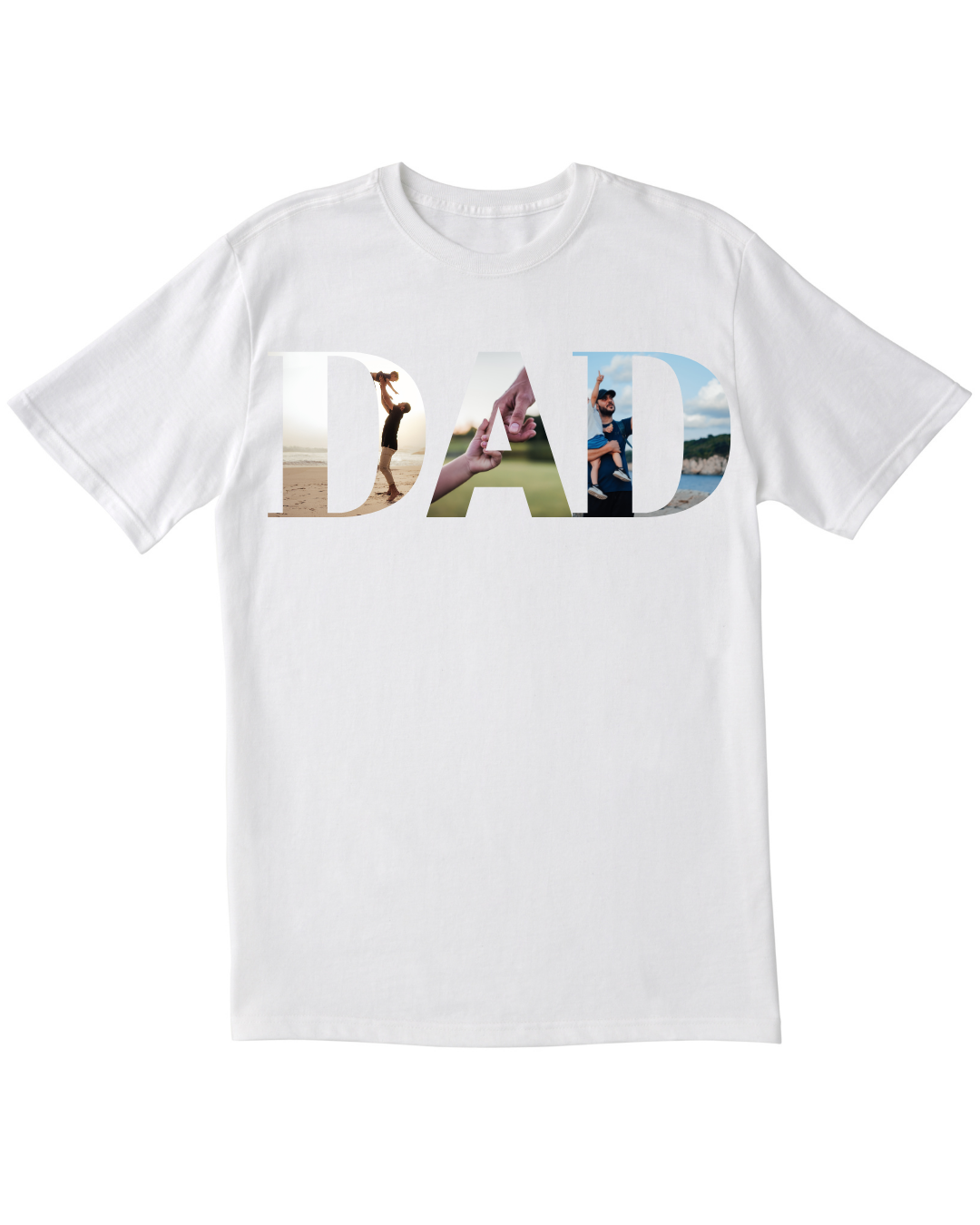 Photo Collage DAD T-Shirt 🩵