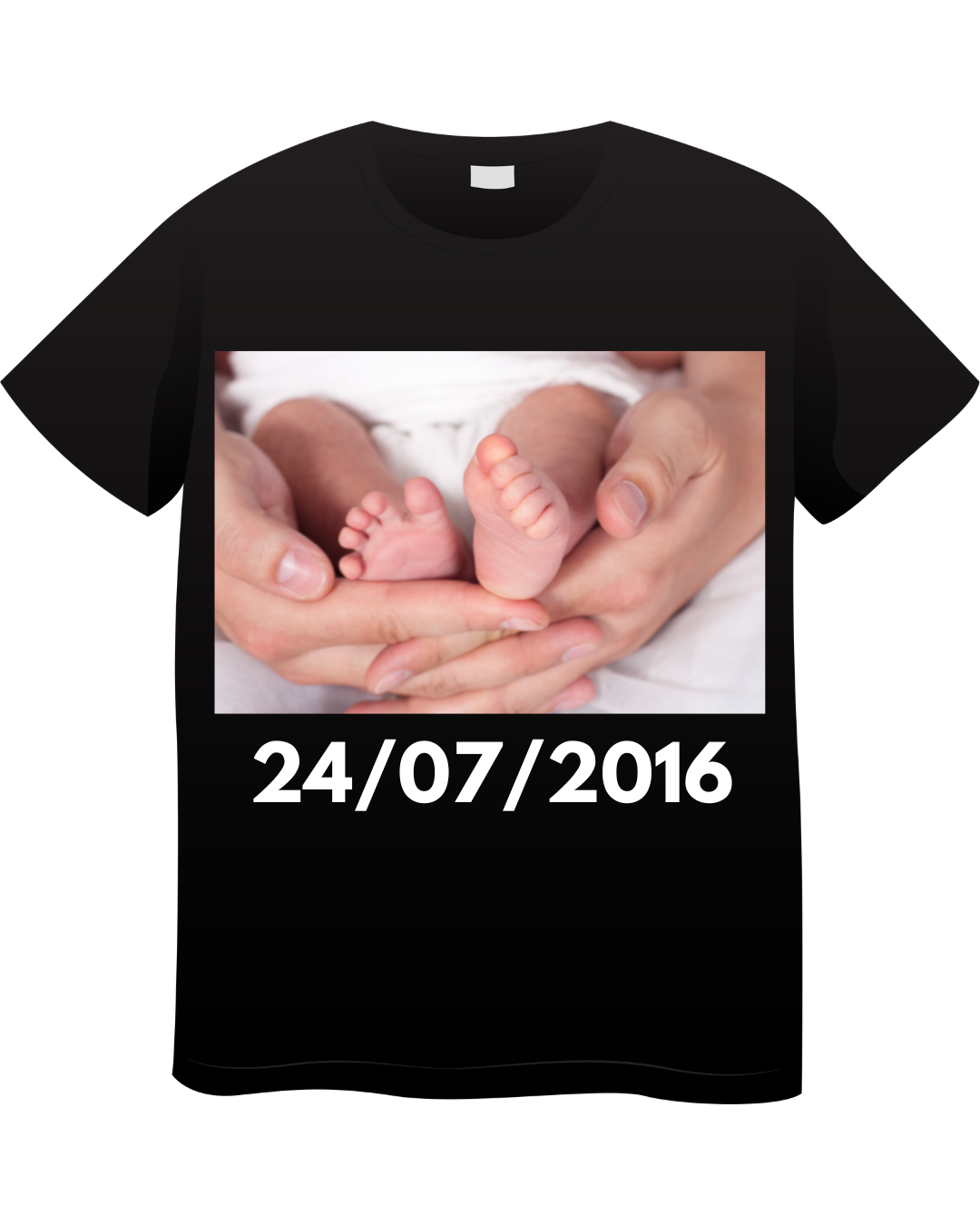 Personalised Newborn Photo T-Shirt 🤍