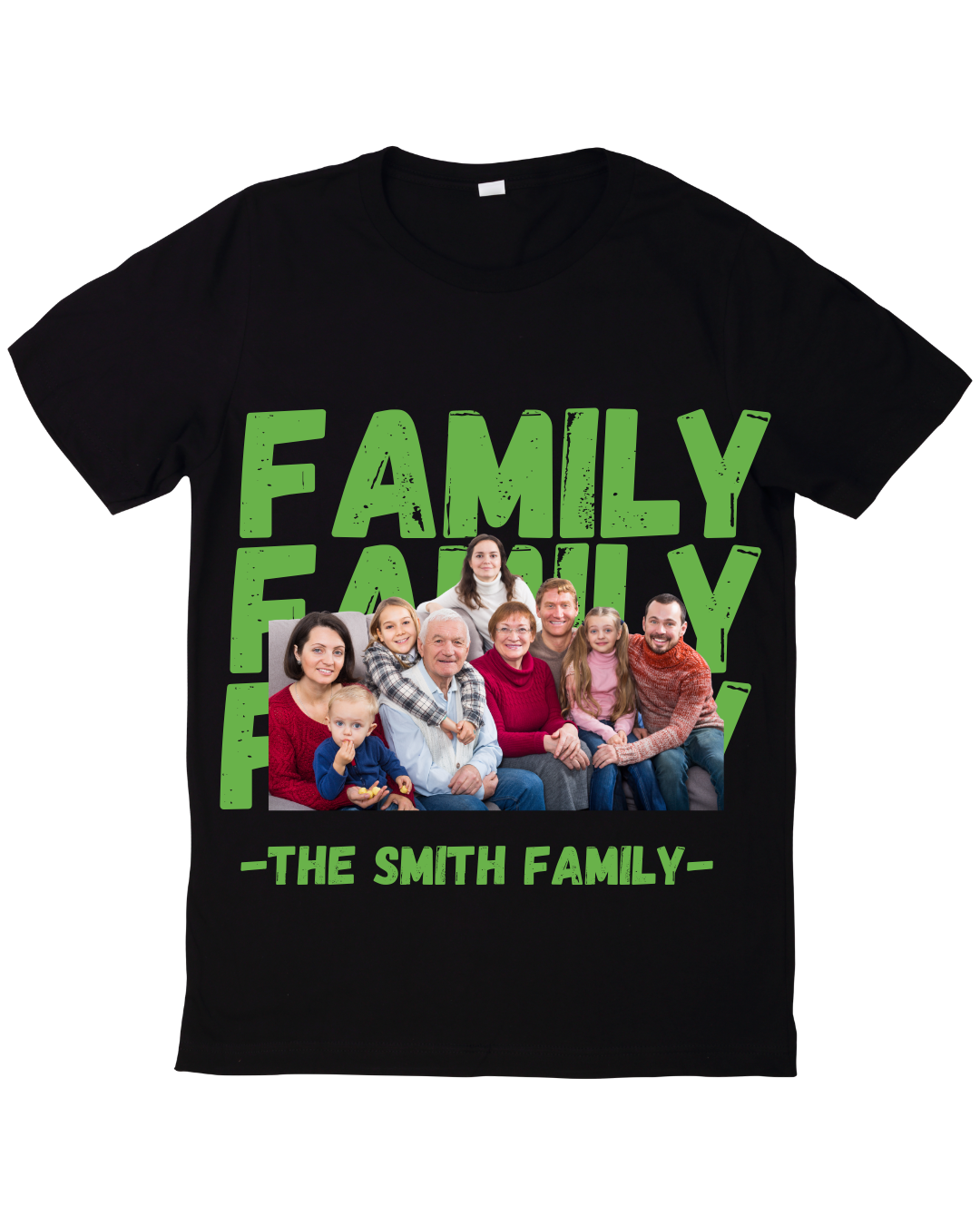 Family Name Photo T-Shirt