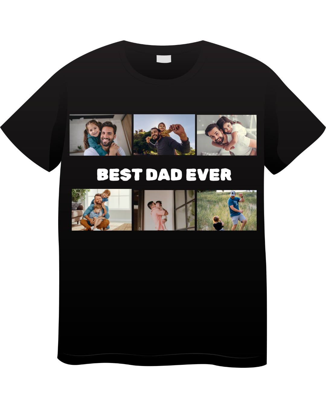 Best Dad Ever - Personalised Photo T-Shirt