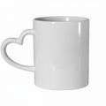 Personalised 11oz Heart Handle Mug